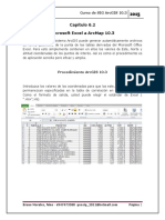 CAPITULO 6.2. Microsoft Excel 2010 A ArcMap 10.3