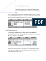 Taller Transacciones Comerciales Contabilidad