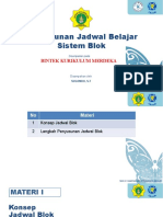 Penyusunan Jam Sistem Blok - Bintek Kurikulum Merdeka - Mkks