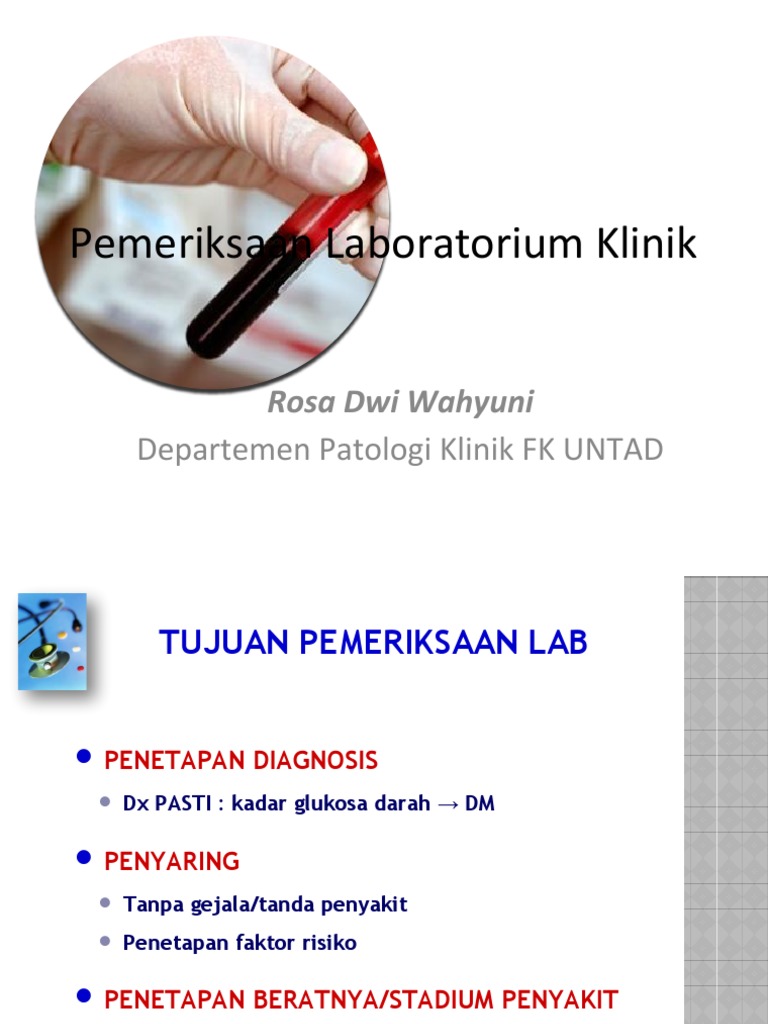 Panduan Pemeriksaan Lab Klinik | PDF