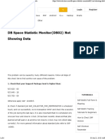 DB Space Statistic Monitor (DB02) Not Showing Data: Sap Basis Sap Basis Tutorial