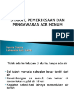 Pentingnya Pengawasan Kualitas Air Minum