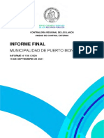 Informe Final: Municipalidad de Puerto Montt