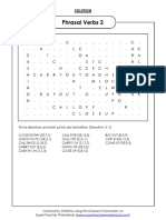 Wordsearch - Answers - Phrasal Verbs 2
