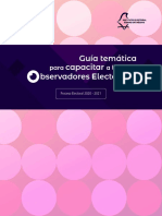 Guía Temática para Capacitar A Las y Los Observadores Electorales Ciudad de México