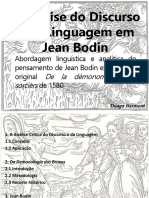 A Analise Do Discurso e Da Linguagem em Jean Bodin