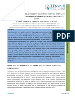 Influence of Plant Health Clinic Diagnostic Services On Potato Production Among Smallholder Farmers of Molo Sub-County