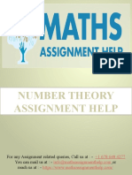 Number Theory Assignment Help