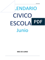 Calendario Cívico Junio - 2022