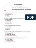 SOAL & JAWABAN TEKNOLOGI PERKANTORAN KELAS 10 SEMESTER 2 TAHUN 2022-Dikonversi