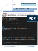 LAB 10: Form Handling in PHP: Exercises