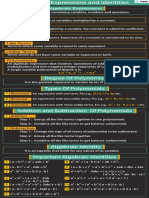 Algebraic Identities and Expressions 1