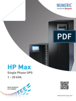 HP Max: Single Phase UPS 1 - 20 kVA