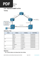 Lab - Implement Eigrp For Ipv4: Topology