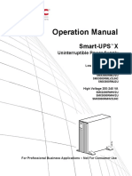 Operation Manual: Smart-UPS X