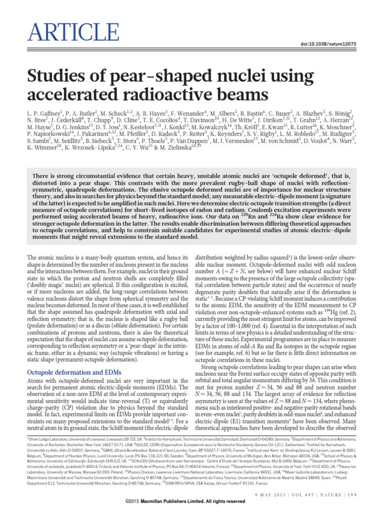 Studies of PearShaped Nuclei Using Accelerated Radioactive Beams PDF