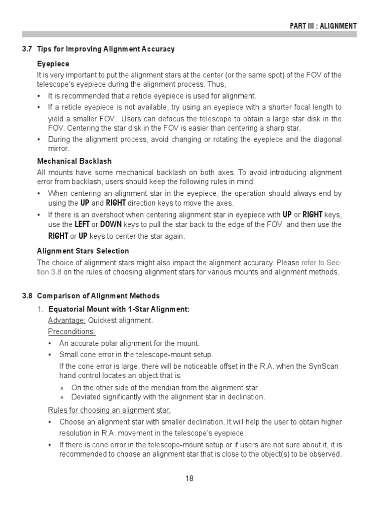 Telescope Alignment Guide | PDF | Scientific Observation ...