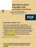 Teknik Menyajikan Analisis Usg