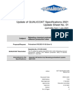 Update of QUALICOAT Specifications 2021 Update Sheet No. 01