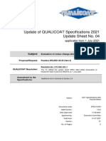 Update of QUALICOAT Specifications 2021 Update Sheet No. 04: Subject