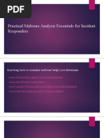 Practical Malware Analysis Essentials For Incident Responders