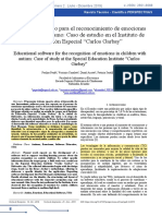 Software Educativo para El Reconocimiento de Emociones en Niños Con Autismo Caso de Estudio en El Instituto de Educación Especial "Carlos Garbay"