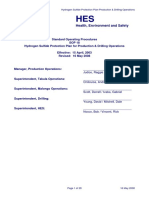 SOP-18 Hydrogen Sulfide Protection Plan