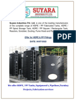 Offer For HDPE & PP Fittings