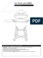 Kamado Outdoor Oven and BBQ: User Instructions - Please Keep For Future Reference