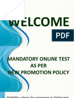 Mandatory Online Test