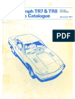 Triumph TR7 TR8 Parts Catalogue