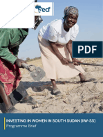 Investing in Women in South Sudan (Iiw-Ss) : Programme Brief