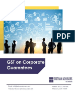 GST On Corporate Guarantees: Address: JD-2C, 2nd Floor, Pitampura, Delhi 110034