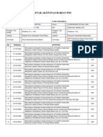 Daftar Aktivitas Harian