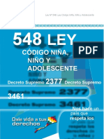 Ley #548 Codigo Niño Niña Adolescente