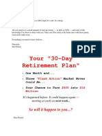 30-Day Retirement Plan