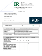 Rubrica Avaliação Estágio Específico - CarolineVIdal