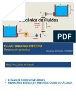 Cálculo de flujo viscoso interno en tuberías