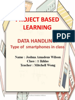 Project Based Learning: Data Handling