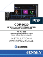 Jensen CDR5620 Installation & Owner's Manual en