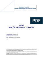 41042 - Noções de Psicopatologia - (Apontamentos) Carla Marina Vieira