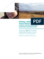 Walking A Mile: A First Step Toward Mutual Understanding