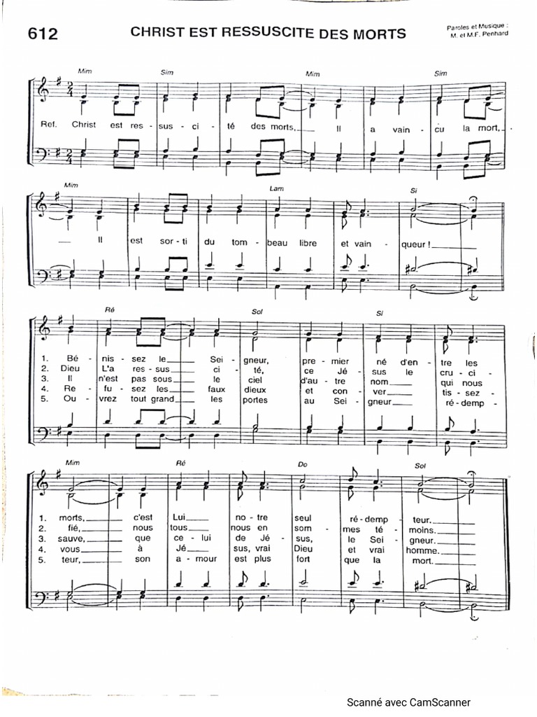 Christ Est Ressuscité Des Morts Il A Vaincu La Mort Pdf