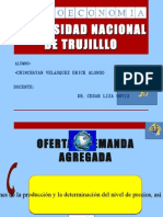 Curvas de oferta y demanda agregada en la determinación del equilibrio macroeconómico