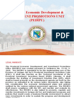 Provincial Economic Development & Investment Promotions Unit (Pedipu)