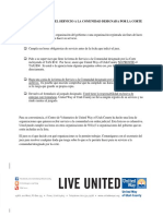 Community Service Spanish Packet United Way PDF 2017
