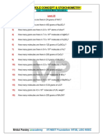 DPP - 06 Mole Concept & Stoichiometry: Topic-Combined Mole Calculation