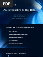 An Introduction To Big Data