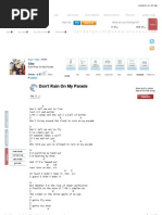 Download Dont Rain on My Parade Chords by Glee by choccyis4me SN58124395 doc pdf