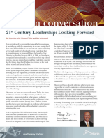 21 Century Leadership: Looking Forward: An Interview With Michael Fullan and Ken Leithwood